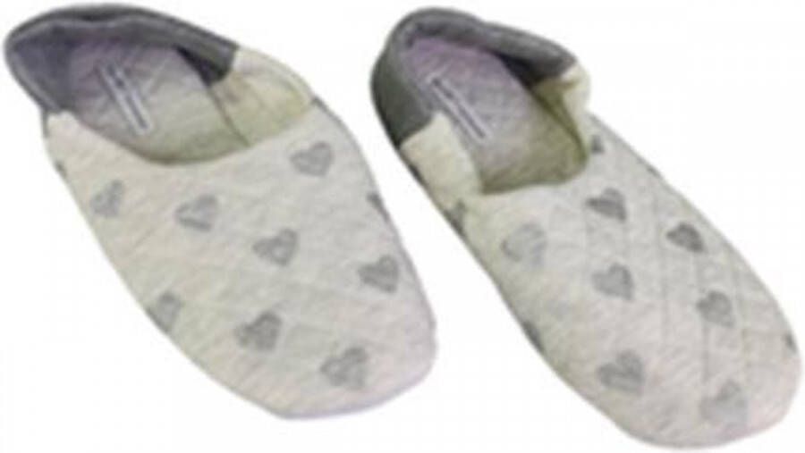 Merkloos Sans marque Laag model pantoffel hartjes Grijs