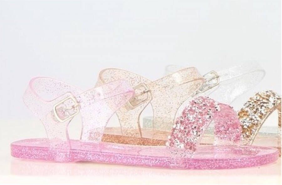 Merkloos Sans marque Meisjes sandalen roze met glitters en steentjes