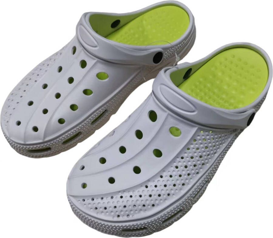 Pantoffels outdoor Wit Groen -43 Comfortabele sandalen Sandaal Slippers Tuin Zomer Unisex