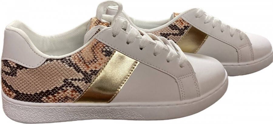 Merkloos Sans marque Sneakers wit goud