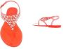 Merkloos Sans marque teenslippers met brede strass en enkelbandjes - Thumbnail 1