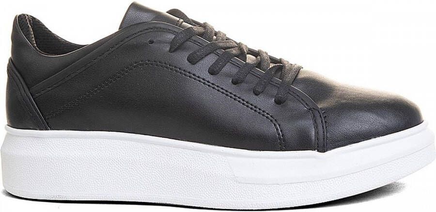 Online Express Heren Sneakers- Heren schoenen- Jongens Oversized Sneakers- Mcqueen model 366 Nova- Leather look- Zwart