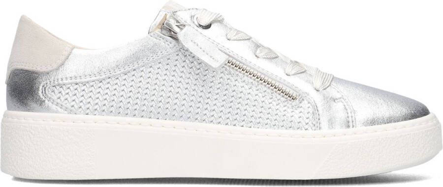 DL Sport 6207 Met Sneakers Leren Sneaker Dames Zilver