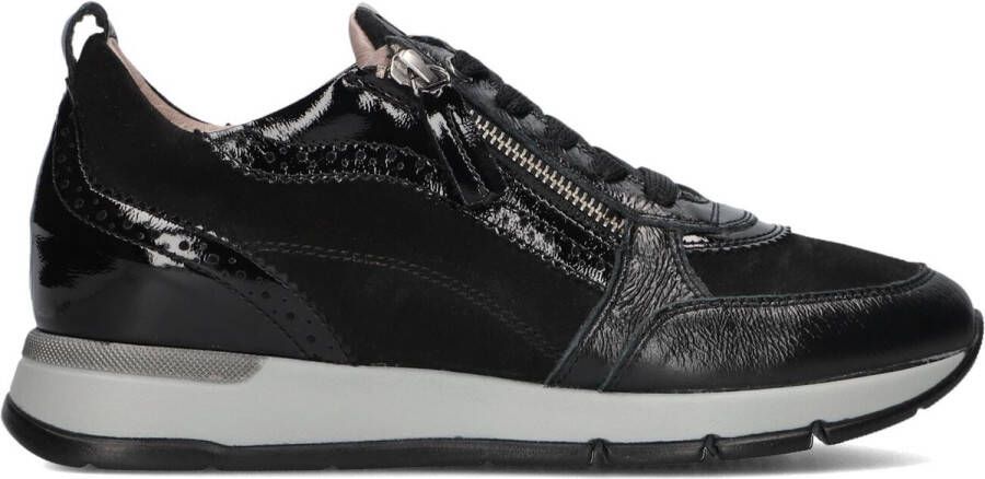 DL SPORT Lage Sneakers Dames 6719 Maat: 42 Materiaal: Leer Kleur: Zwart