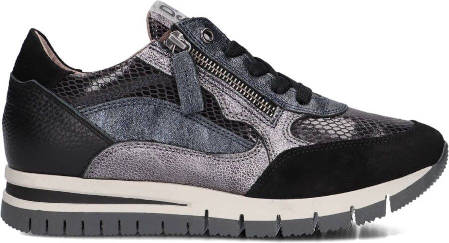 DL SPORT Lage Sneakers Dames 6725 Maat: 39 Materiaal: Leer Kleur: Zwart