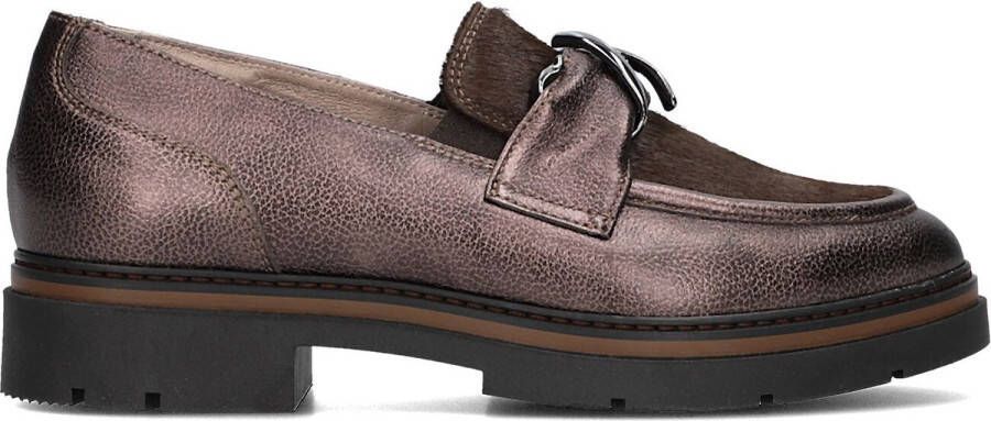 DL SPORT Loafers Dames 6766 Maat: 41 Materiaal: Leer Kleur: Brons