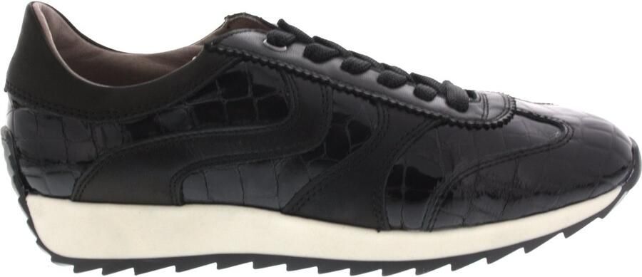 DL SPORT Lage Sneakers Dames 6745 Maat: 42 Materiaal: Lakleer Kleur: Zwart