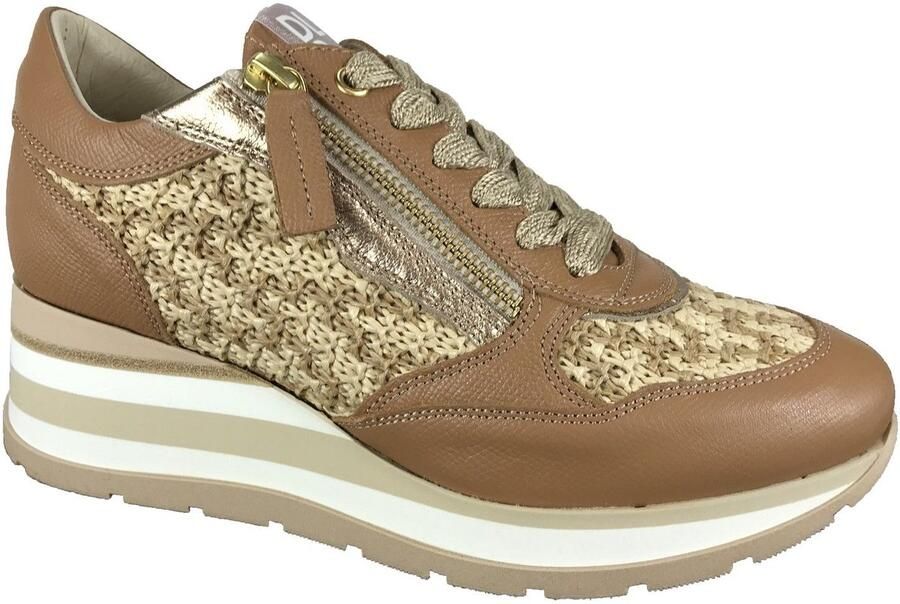 DL Sport 7006 V03 cognac dames sneaker voor steunzolen Bonne Shoe