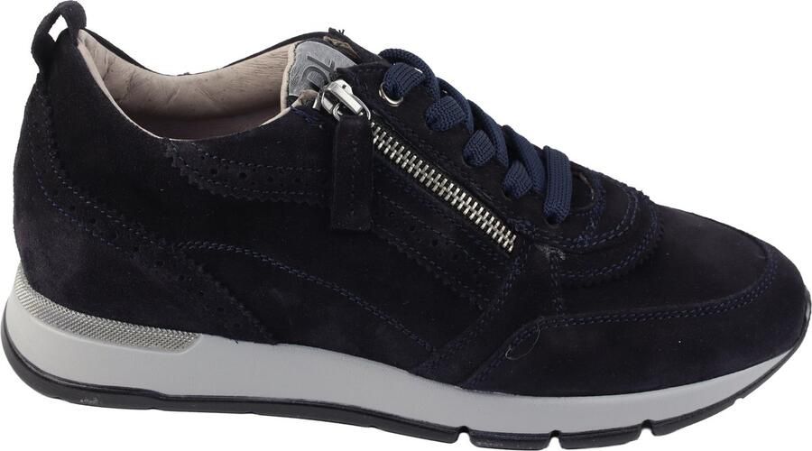 DL Sport 7116 Sneakers blauw nubuck suede