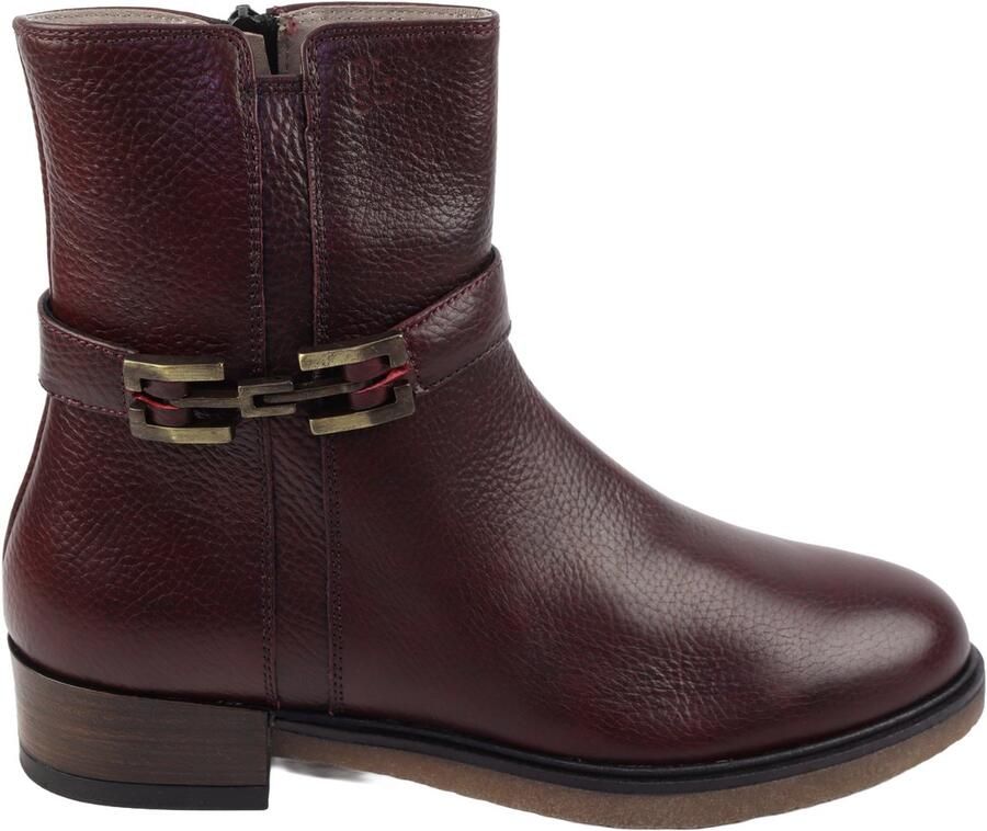 DL Sport 7205 Enkellaarzen Vrouwen bordo