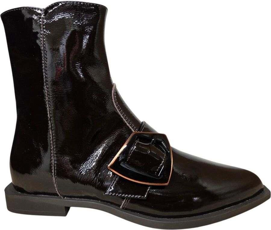 DL Sport 7226 712 04 Scillak TDM Enkellaarzen Bruin Lak Dames Bruin