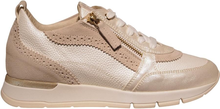 DL Sport beige leren dames sneakers