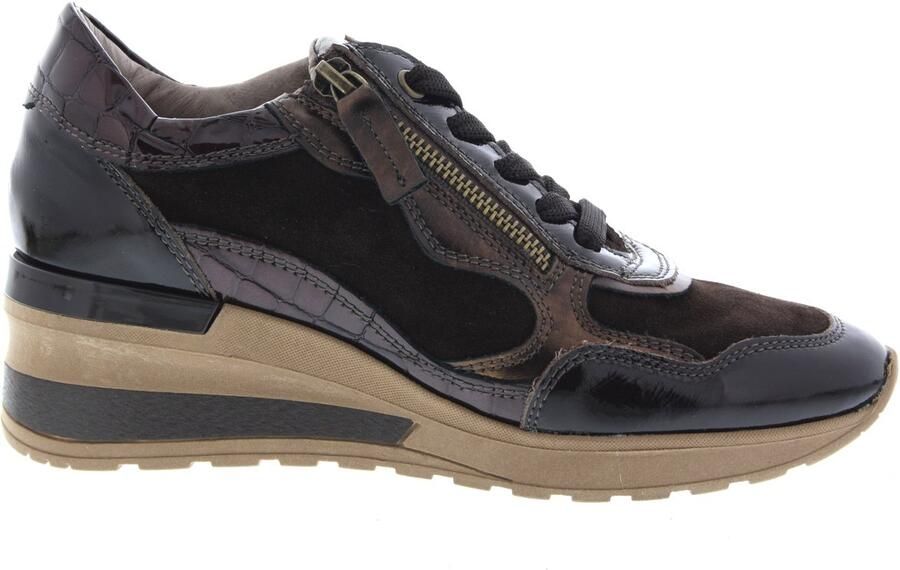 DL Sport Dames Sneakers 7164 Versione 0c Donkerbruin