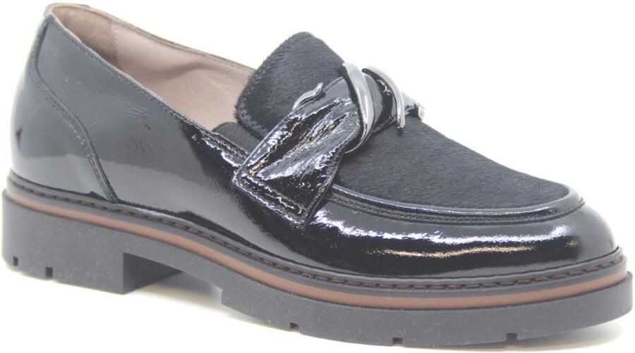 DL Sport 6766 934 04K Scillak Nero Instappers Zwart Lak Dames Zwart