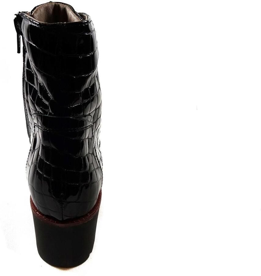 DL Sport veterlaarsje 6796.09 Zwart croco lakleer - Foto 3