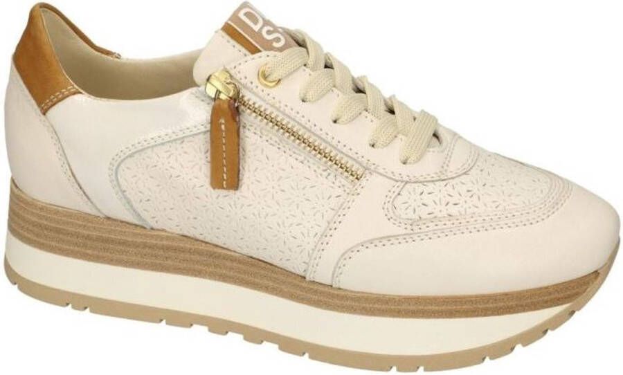 DL Sport Dlsport Dames off white ecru parel sneaker sportief