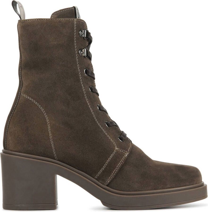 DL Sport Veterboots Dames Laarzen Damesschoenen Nubuck 5549 Taupe