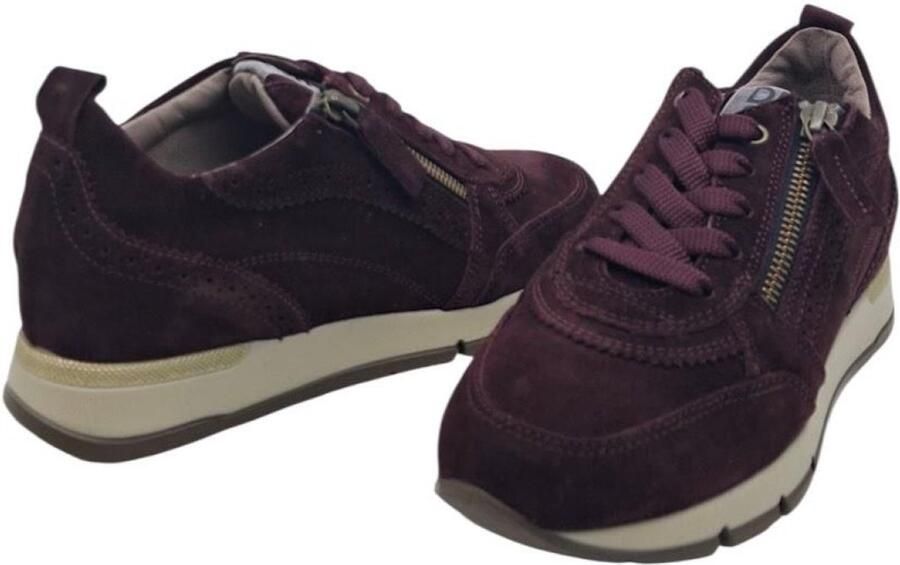 DLSport DL Sport 7116-0C Rubino Bordeaux suède dames sneaker