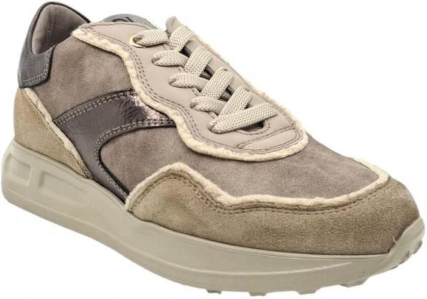 DL Sport Dames Sneakers 6756 Versione 07 Tappo Taupe