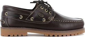Dockers by Gerli 3-Eye Classic Heren Moccasin schoenen bootschoen Leer Cafe-Bruin 24DC001