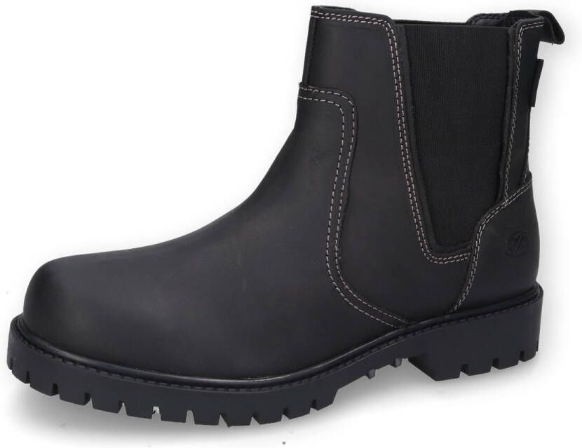 Dockers by Gerli Boots Heren Winter Schoenen Laarzen Boots Leer Zwart 53AX003
