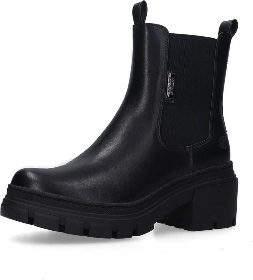 Dockers by Gerli Dames Enkellaar Stiefelette 51KA207 Boots Kunstleer Zwart