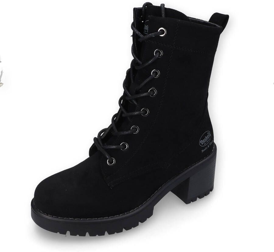 Dockers by Gerli Veterlaarsjes Korte laarzen veterschoenen winterlaarzen met blokhak