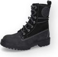 Dockers by Gerli Schnürboots Geveterde laarzen zwart Leer Rock wear - Zwart