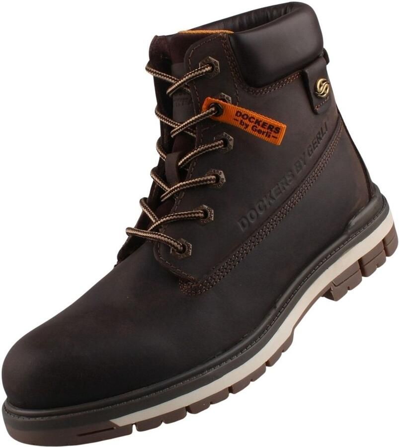 Dockers by Gerli Heren Winter Laarzen Schoenen Boots Leer Bruin 43LU001 - Foto 4
