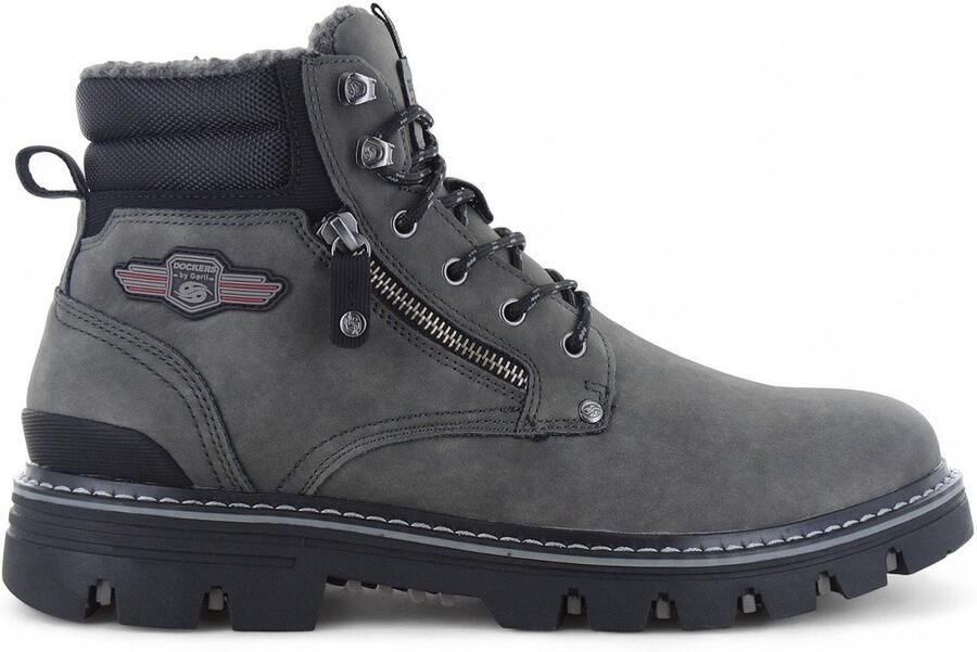 Dockers by Gerli herenlaarzen 53HX103 600220 schoenen enkellaarzen donkergrijs