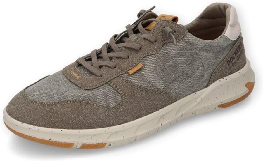 Dockers by Gerli Canvas Split Sneaker Khaki Sneakers groen-grijs Heren - Foto 1