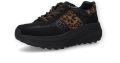 Dockers by Gerli Dames Animal Sneakers Low Black Brown - Zwart