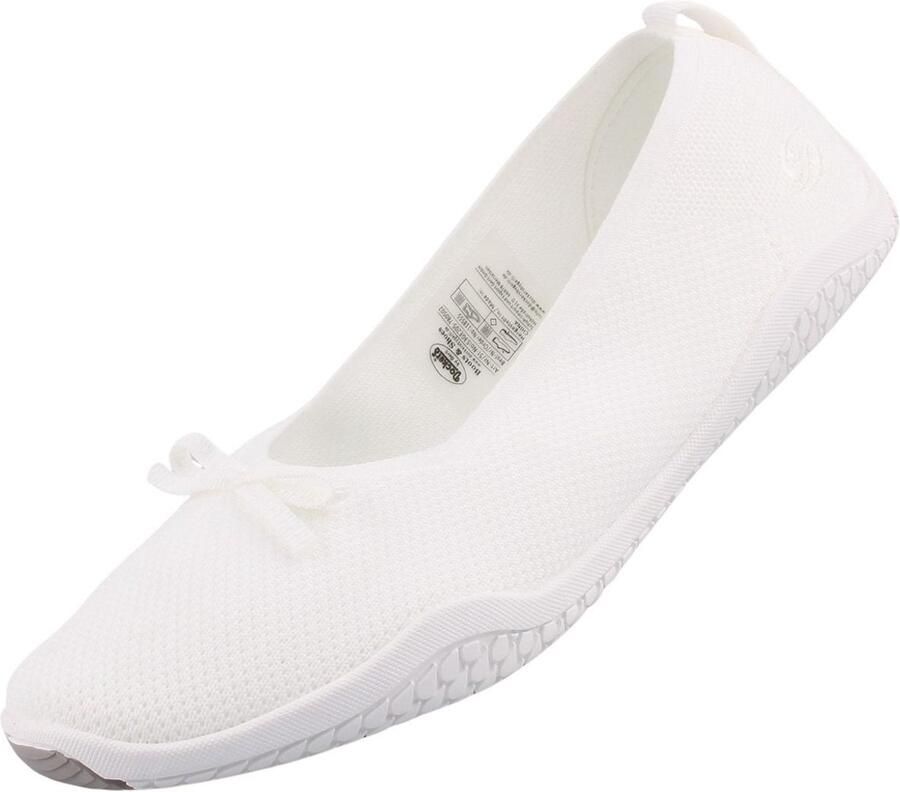 Dockers by Gerli dames ballerina op blote voeten wit