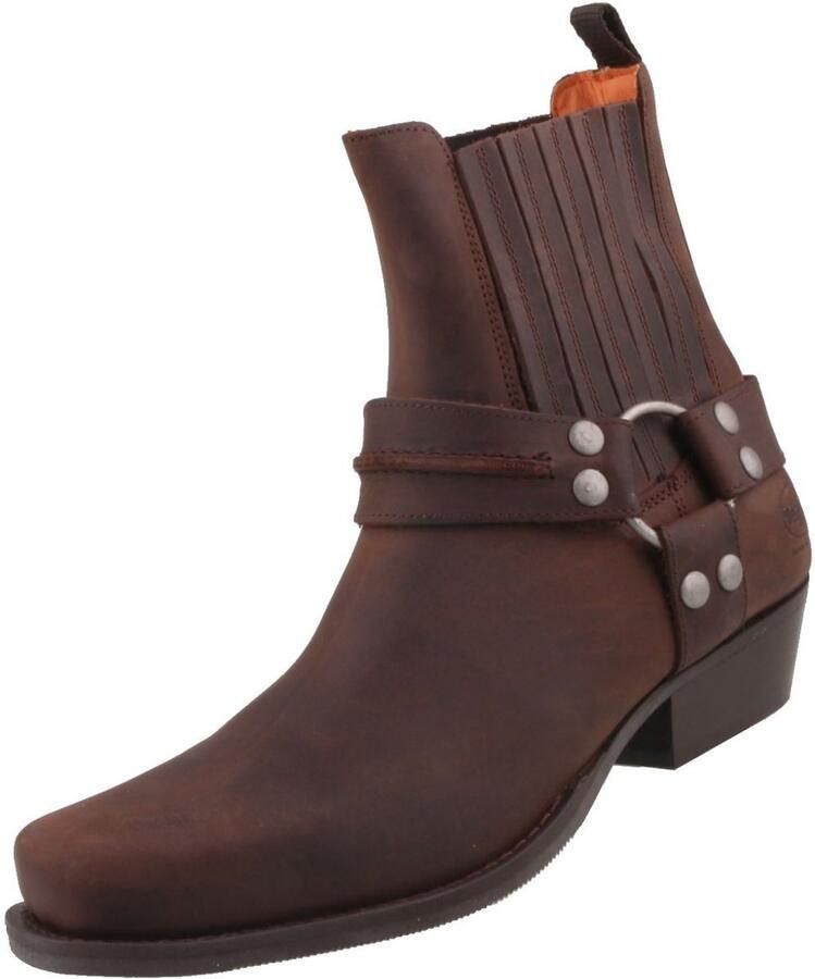 Dockers by Gerli dames biker enkellaars bruin