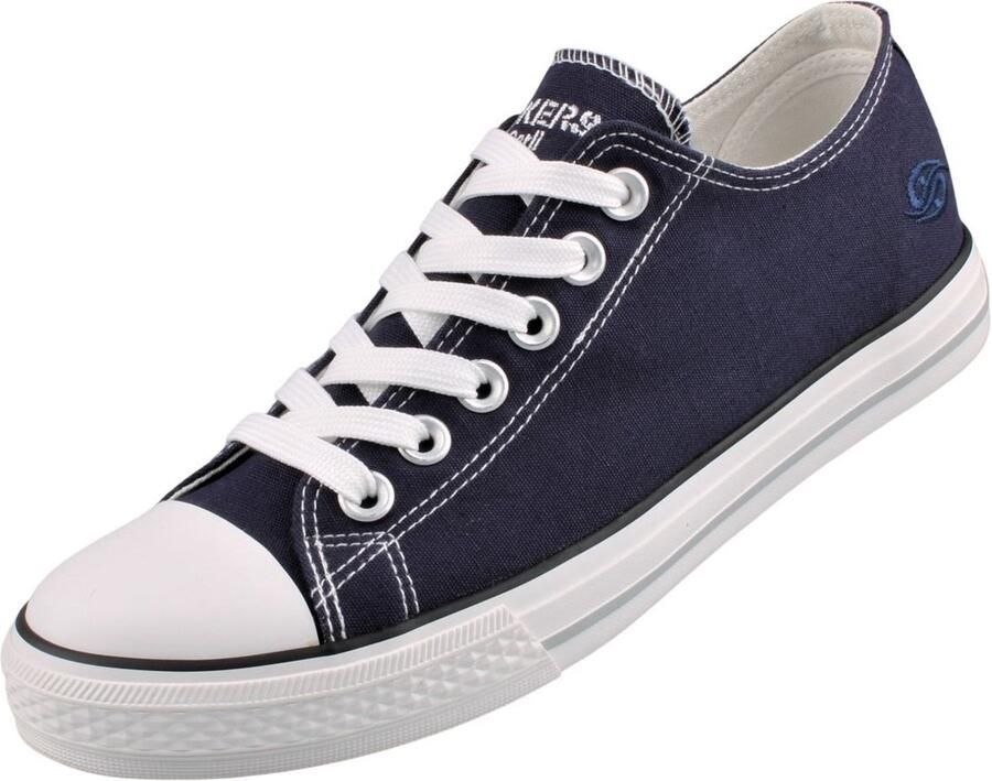 Dockers by Gerli dames canvas sneaker blauw