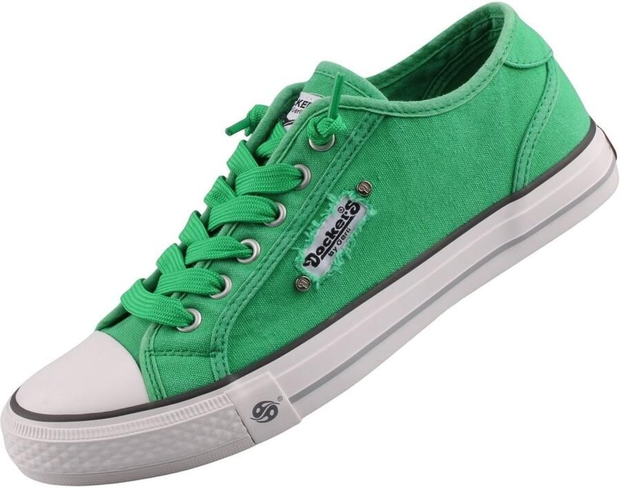 Dockers by Gerli Slip-on sneakers instapschoen vrijetijdsschoen met elastische sierstrik