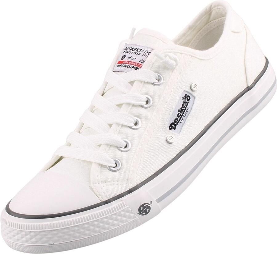 Dockers by Gerli Slip-on sneakers instapschoen vrijetijdsschoen met elastische sierstrik