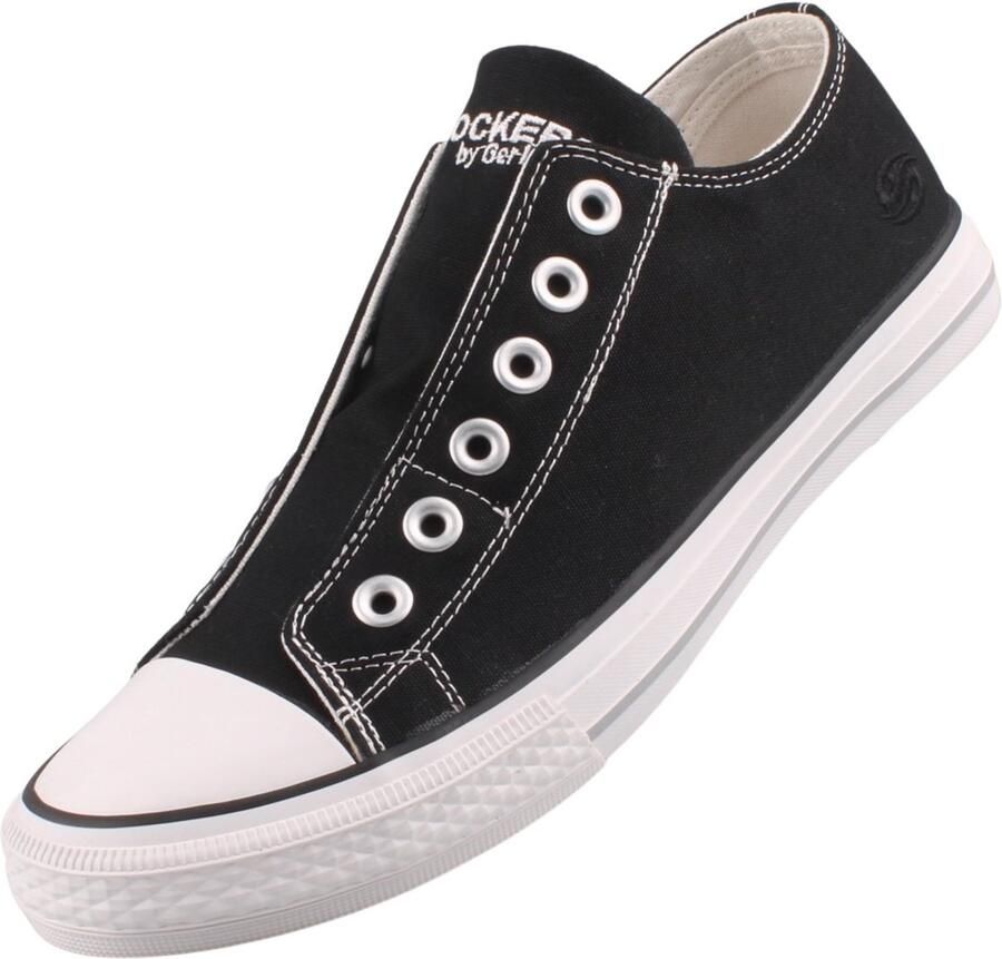 Dockers by Gerli Slip-on sneakers Sneaker slip-on schoen vrijetijdsschoen met verborgen elastiek
