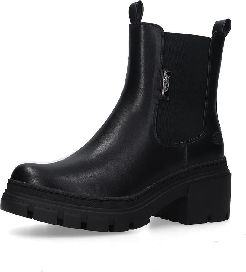 Dockers by Gerli Dames Enkellaar Stiefelette 51KA207 Boots Kunstleer Zwart