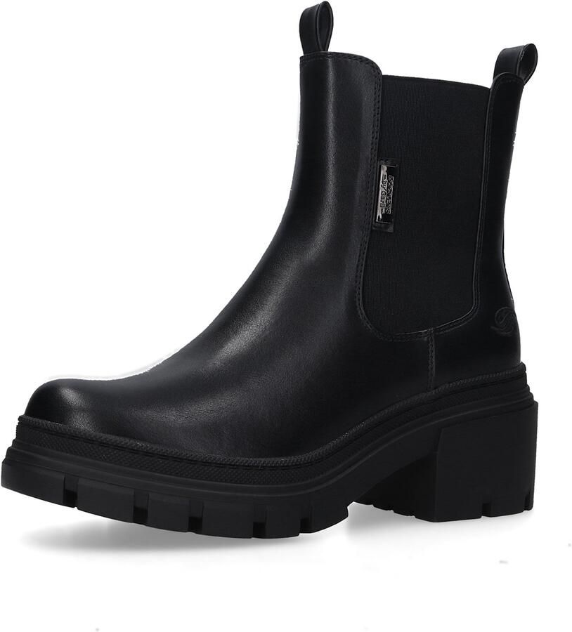 Dockers by Gerli Dames Enkellaar Stiefelette 51KA207 Boots Kunstleer Zwart