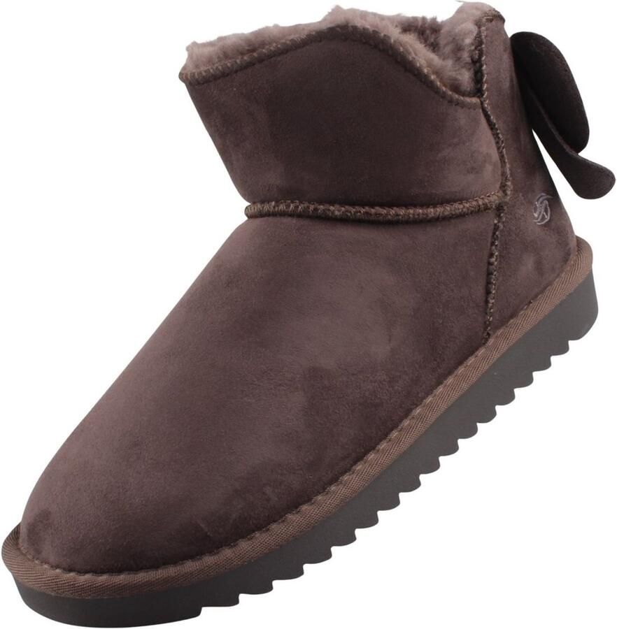 Dockers by Gerli dames enkellaars donkergrijs gevoerd