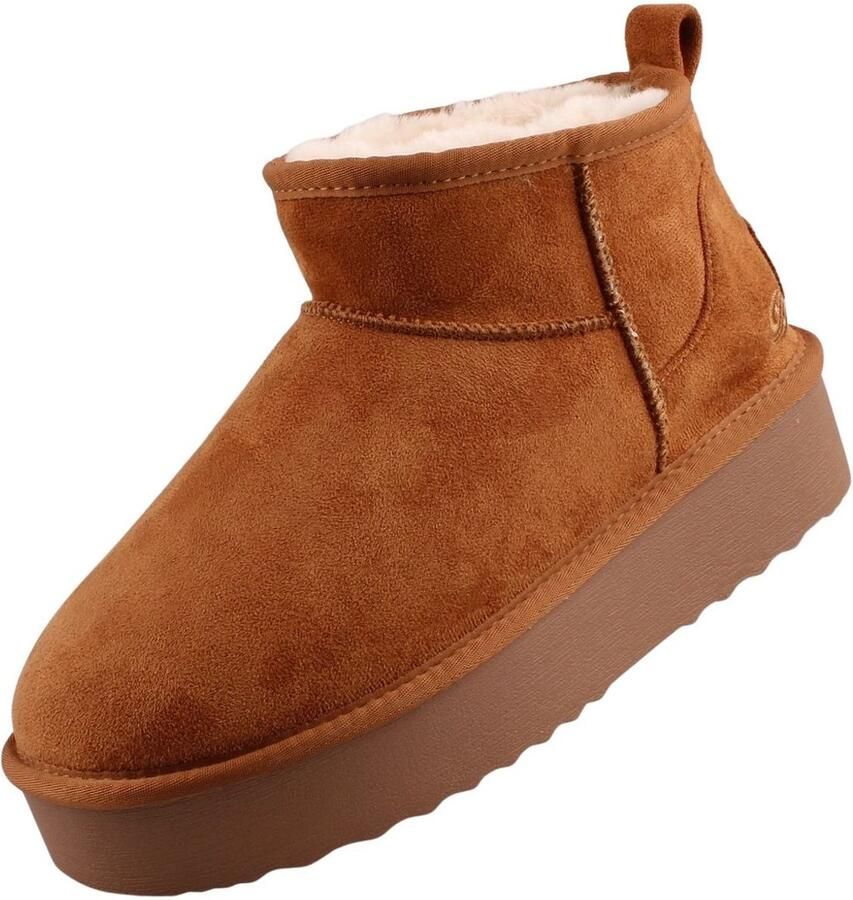 Dockers by Gerli Winterlaarzen plateau laarzen instaplaarzen met knusse warme voering - Foto 1