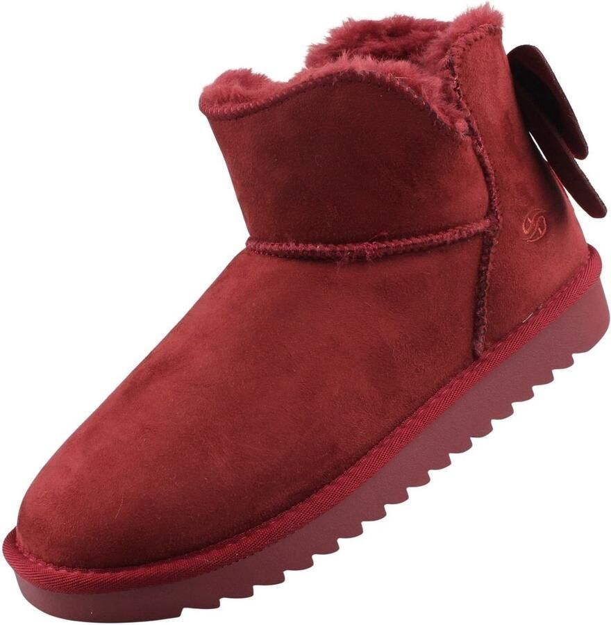 Dockers by Gerli dames enkellaars rood gevoerd