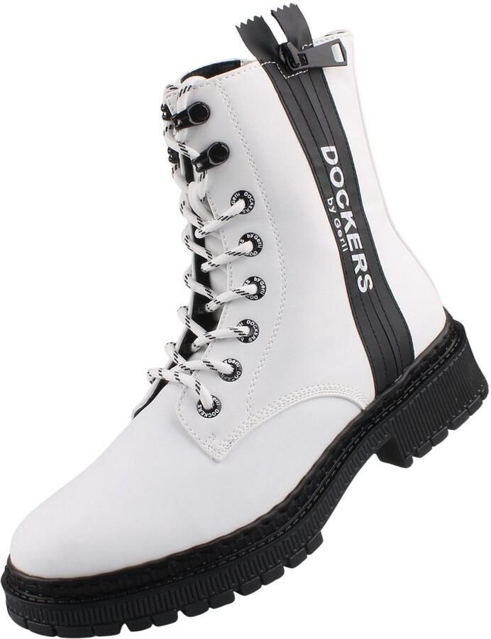 Dockers by Gerli dames enkellaars wit