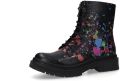 Dockers by Gerli Dames Laarzen Boots 57BI201-800-170 zwart rood gevoerd - Zwart