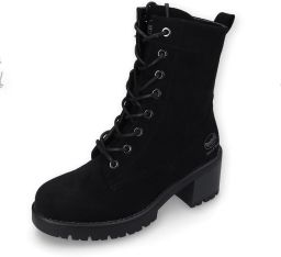 Dockers by Gerli Veterlaarsjes Korte laarzen veterschoenen winterlaarzen met blokhak