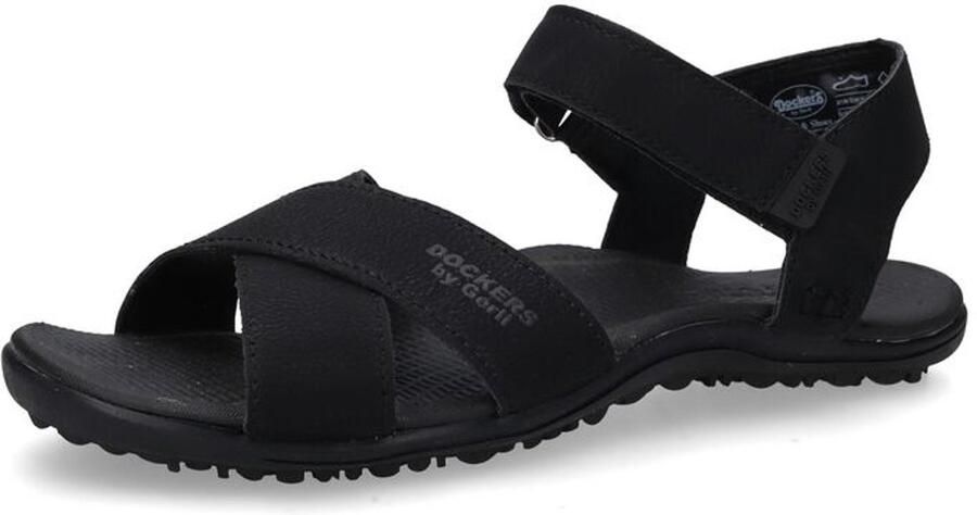 Dockers Zwarte damessandalen stijlvol en comfortabel