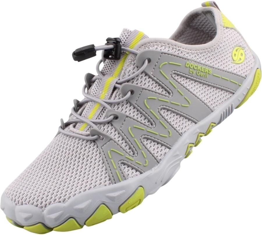 Dockers by Gerli dames schoenen voor blote voeten grijs groen