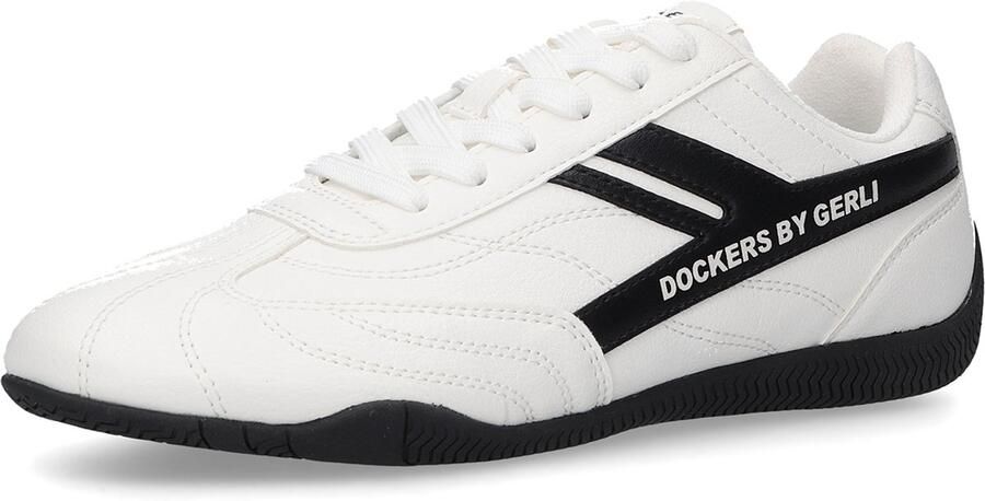 Dockers by Gerli Dames Sneaker 57JM201-610501 Veterschoen wit