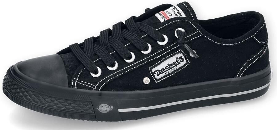 Dockers by Gerli Slip-on sneakers Sneaker instapschoen vrijetijdsschoen met elastische versierband